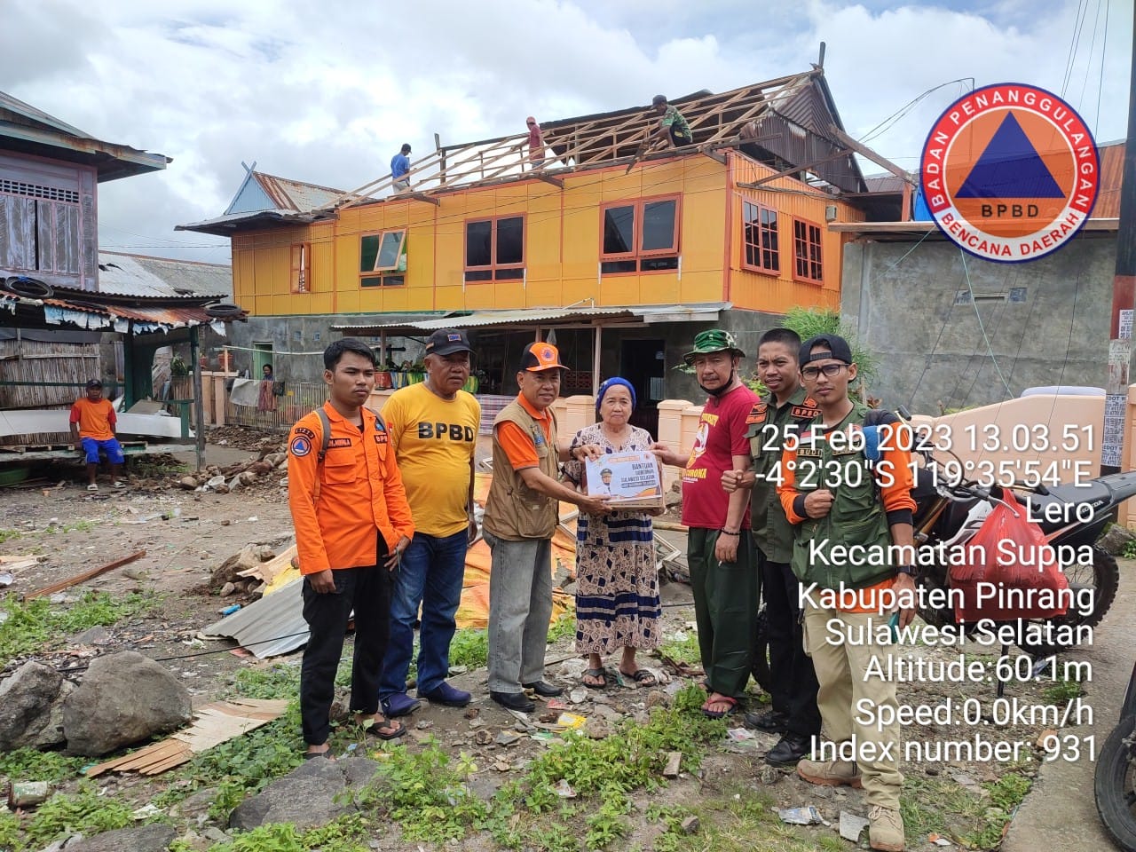 Angin Kencang 66 Rumah rusak di Pinrang