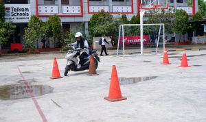 Cari Duta Safety Riding, SMK Telkom Makassar di Sambangi Tim ASMO Sulsel