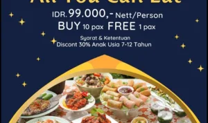 Buka Puasa di Hotel Best Western Plus Makassar Beach Hanya Rp 99.000,-nett per orang bisa makan sepuas nya, pemesanan 10 gratis 1 