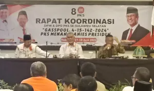 Rakor PKS se Sulsel, Target 4 kursi DPR RI 15 Kursi DPRD Provinsi dan 142 Kursi DPRD Kabupaten/Kota