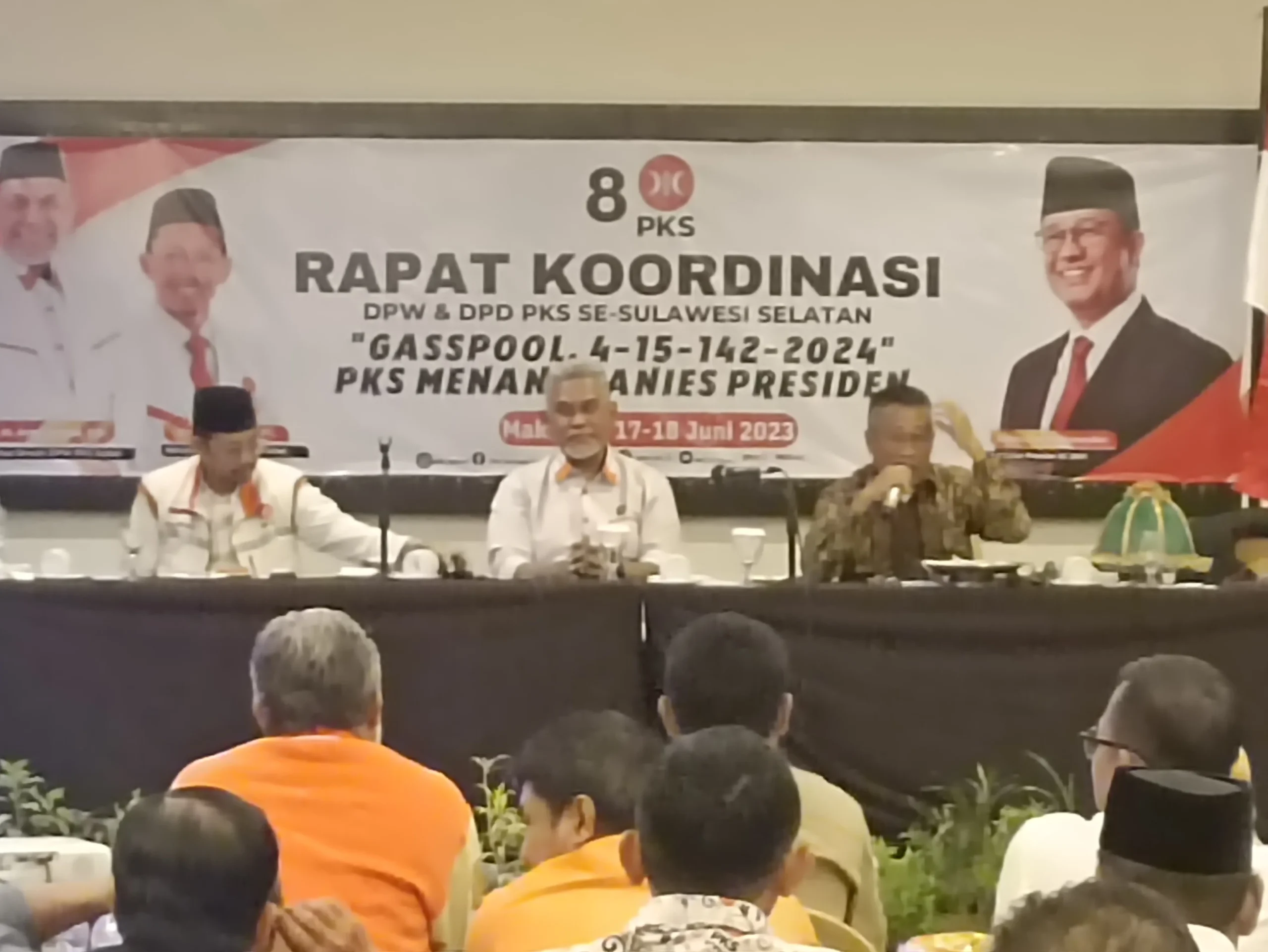 Rakor PKS se Sulsel, Target 4 kursi DPR RI 15 Kursi DPRD Provinsi dan 142 Kursi DPRD Kabupaten/Kota