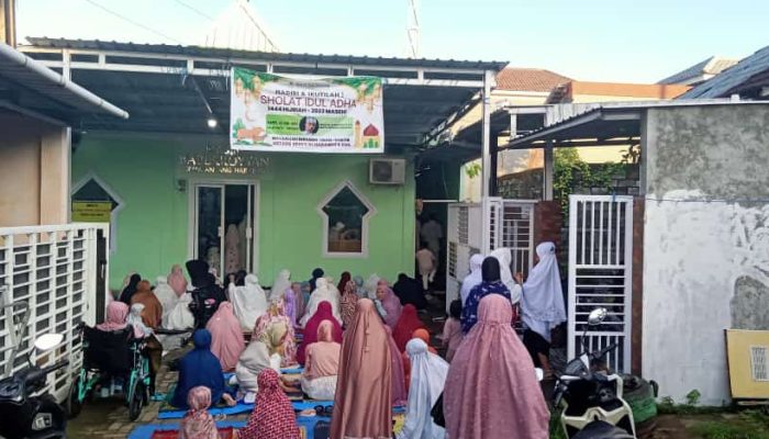 Maknai Lebaran Iduladha 1444H, Puluhan Warga Griya Antang Harapan Shalat Idul Adha di Masjid Baburroyyan Makassar