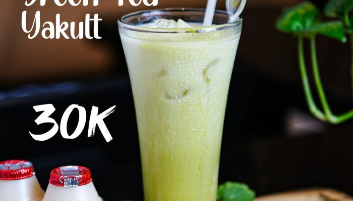 Nikmati Greentea Yakult ala Hotel Golden Tulip Essential Makassar. Harganya Hanya Rp 30 Ribu