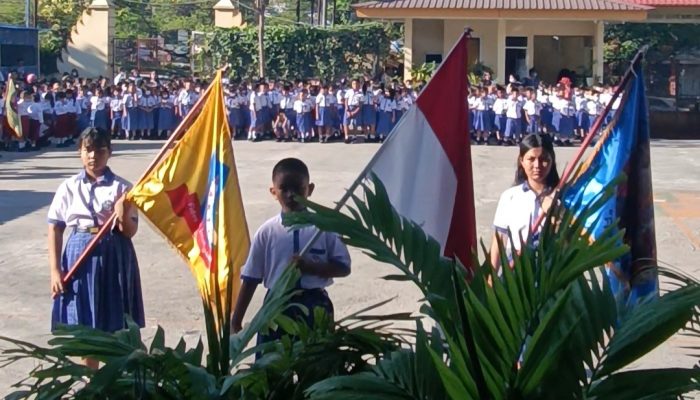 SD Frater Bakti Luhur Gelar Upacara Penyambutan Siswa Baru Tahun Ajaran 2023/2024. Wakil Kepala Sekolah: Tidak Ada Bully, Harus Saling Mengasihi