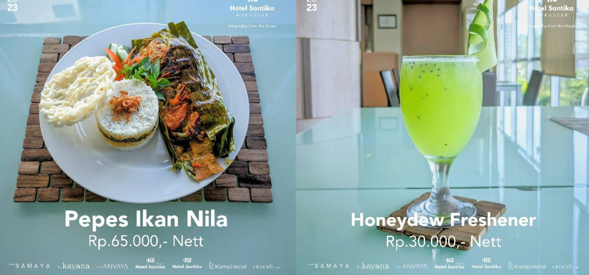 ikan pepes nila dan honeydew freshener