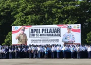 5000 Pelajar se-Kota Makassar Hadir Apel Pelajar yang Digelar Pemerintah Kota Makassar Bersama TNI/Polri