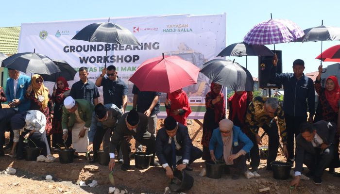 Groundbreaking Workshop Lab Fakultas Teknik UIM Al Gazali. Subhan Djaya Mappaturung: Kalla Selalu Berkontribusi Terhadap Kemajuan Pendidikan