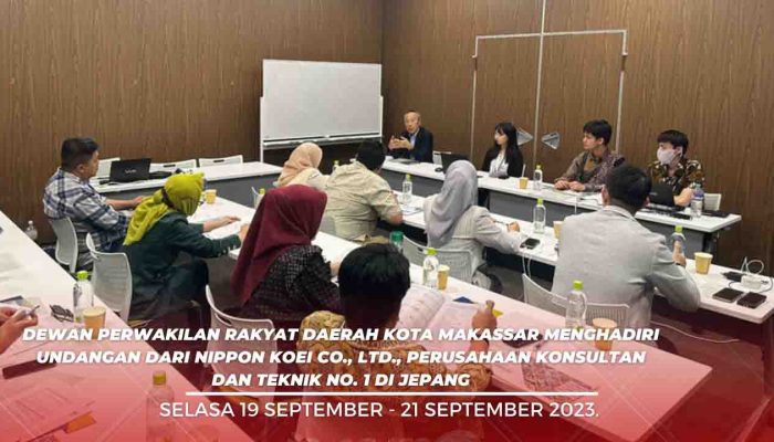 DPRD kota Makassar Hadiri Undangan Nippon Koei Co., Ltd., Perusahaan Konsultan dan Teknik Nomor Satu di Jepang