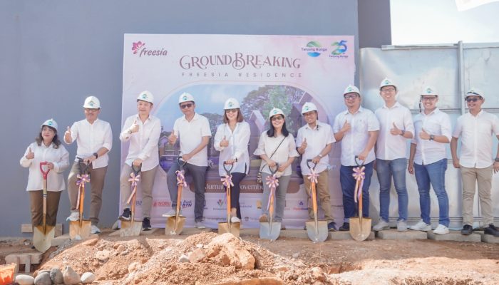 GMTD Gelar Seremonial Peletakan Batu Pertama Groundbreaking Freesia Residen