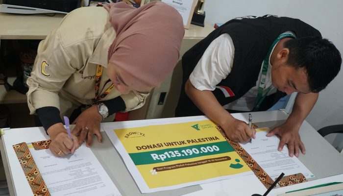 Browcyl Salurkan Bantuan ke Korban Palestina Melalui Dompet Dhuafa