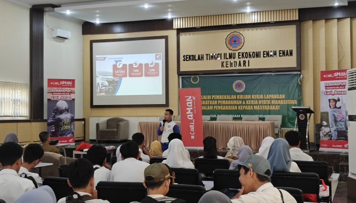 Tanamkan Semangat #Cari_Aman kepada Pelajar, Asmo Sulsel Gelar Edukasi Safety Riding di SMK Satria Kendari