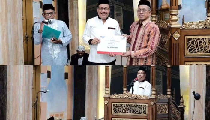 Dukung Program Keagamaan, H.Dahyal Salurkan Dana Hibah Pemkot Makassar di Masjid Besar Al Amin