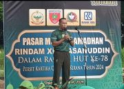 Jaga Stabilitas Harga Pangan di Masyarakat, Rindam XIV Hasanuddin Gelar Pasar Murah Ramadhan . Beras 5 Kilogram hanya Rp65 Ribu