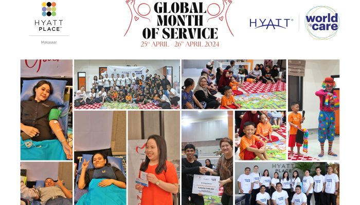 Dalam Rangka Hyatt Global Month of Service, Hyatt Place Makassar Gelar Donor Darah dan Kunjungan ke Rumah Harapan Indonesia