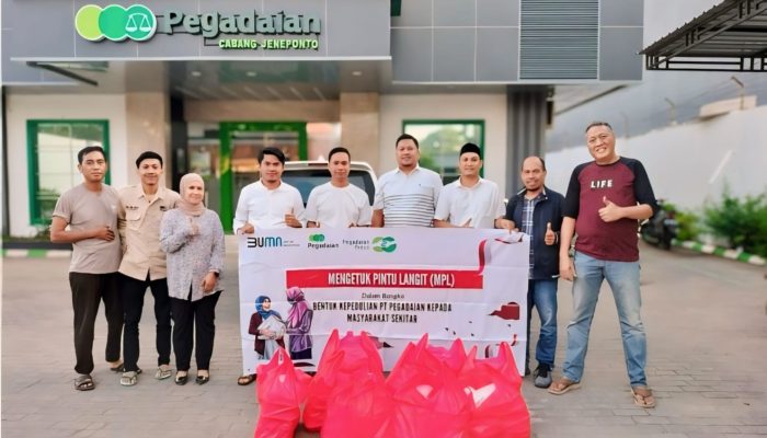 Pegadaian Kanwil Makassar Berdayakan UMKM melalui Sedekah Jumat “Mengetuk Pintu Langit”