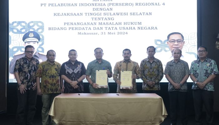 Pelindo Regional 4 dan Kejati Sulsel Teken MoU Penanganan Masalah Hukum