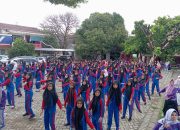 “Bangunlah Jiwa dan Raganya” dengan Senam Bersama di Halaman SMKN 2 Makassar