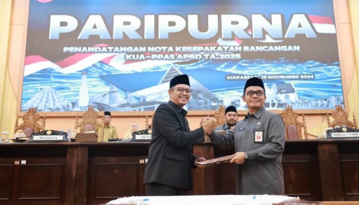 Pemkot Makassar dan DPRD Sepakati KUA-PPAS APBD Tahun 2025