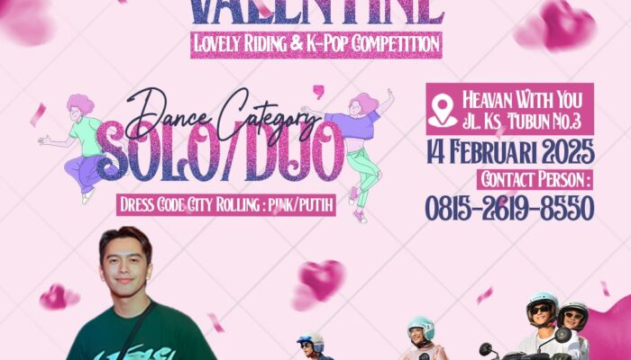 Meriah Perayaan Valentine Pengguna Scoopy di Makassar