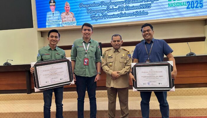 Astra Motor Sulawesi Selatan Peroleh Penghargaan K3