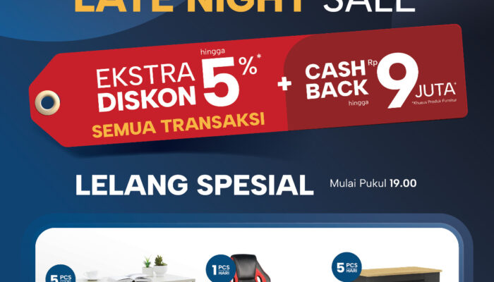 Hanya 2 Hari. Late Night Sale INFORMA Lelang dan Cashback hingga 60 Persen