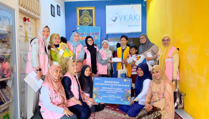 Srikandi PLN UID Sulselrabar Rayakan Hari Kartini Bersama Anak-Anak Pejuang Kanker di YKAKI Makassar