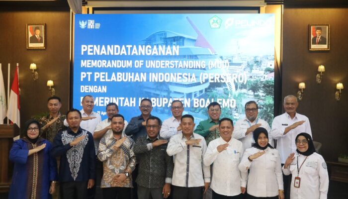 Perkuat Konektivitas Maritim, Pelindo & Pemkab Boalemo Teken MoU Pengembangan Pelabuhan