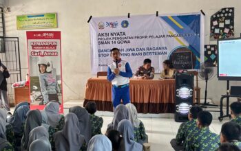 Siswa SMAN 14 Gowa Antusias Ikuti Riding Test dalam Kegiatan Edukasi Safety Riding oleh Asmo Sulsel
