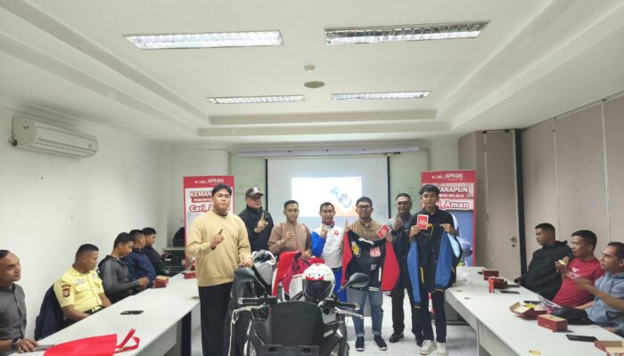 Asmo Sulsel Ajak Karyawan PT Sigap Prima Astrea Asah Skill Berkendara Lewat Edukasi Safety Riding dan Riding Test Honda CB150R