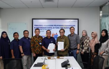 Pelindo dan Pertamina EP Teken Perjanjian Kerja Sama Jasa Pemanduan dan Penundaan di CBM Bunyu Kaltara