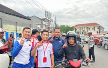 Asmo Sulsel Kembali Dukung Polres Gowa Gelar Teguran Simpatik, Berikan 10 Helm Gratis untuk Pengendara