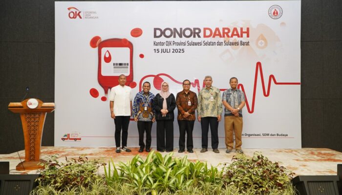 OJK dan UPTD Transfusi Darah Sulsel Gelar Aksi Donor, 150 Kantong Darah Terkumpul