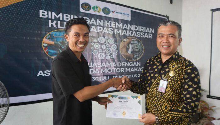 Asmo Sulsel Berkolaborasi dengan Bapas Makassar, Bekali Klien Pemasyarakatan dengan Keterampilan Otomotif