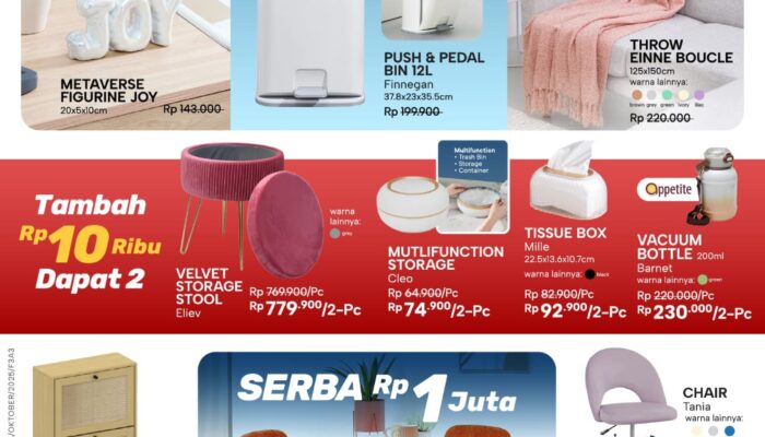 Promo WOW SALE Spesial 10.10: Informa Latanete Tawarkan Diskon Fantastis dan Cicilan 0%!