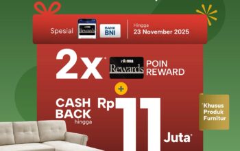 Informa Latanete Hadirkan Promo Spektakuler 5 Hari dengan 2X Poin Reward dan Cashback hingga Rp11 Juta