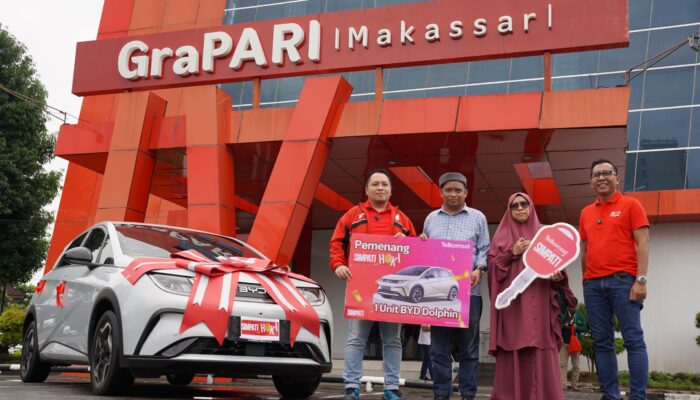 Telkomsel Apresiasi Pelanggan Setia dengan Hadiah Mobil Listrik SIMPATI HOKI