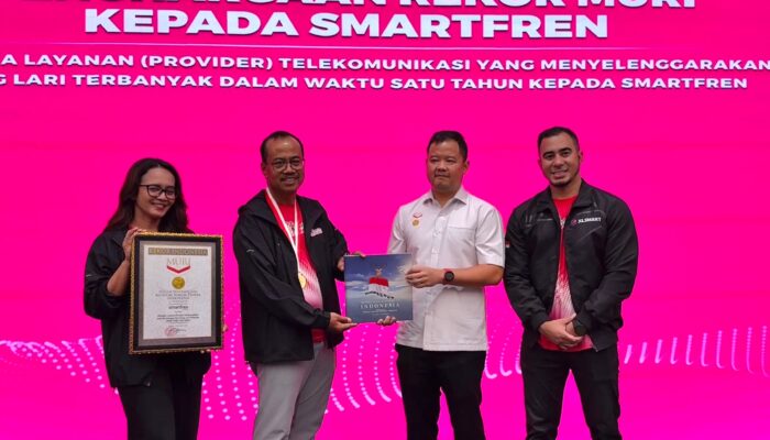 SMARTFREN Raih Rekor MURI, Gelar Fun Run Terbanyak di Indonesia Sepanjang 2025