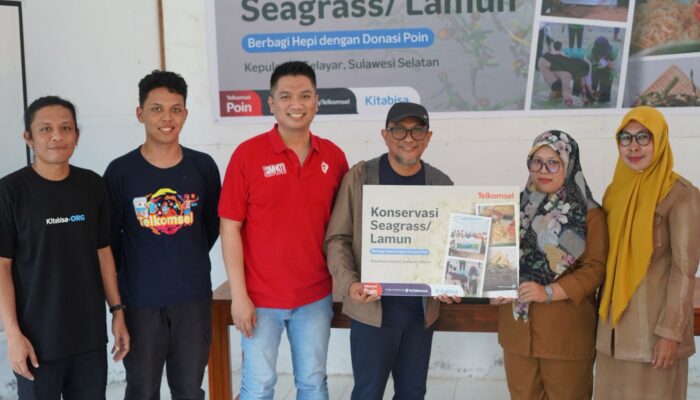 Telkomsel dan Pelanggan Wujudkan Konservasi Lamun serta Rumah Kultivasi di Desa Maharayya Kepulauan Selayar