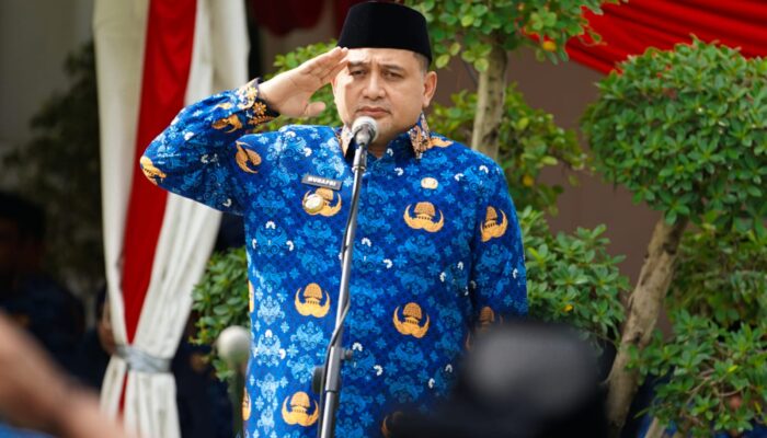 Kepala Dinas Penataan Ruang Makassar Hadiri Upacara HUT ke-54 KORPRI di Balai Kota