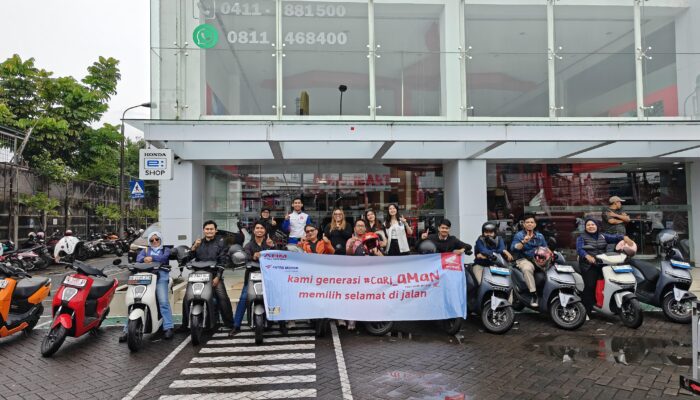 Asmo Sulsel Gelar Rolling City Ramah Lingkungan dengan Honda EM1 dan CUV-e