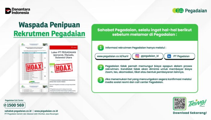 Pegadaian Ingatkan Jobseeker Soal Maraknya Penipuan Rekrutmen