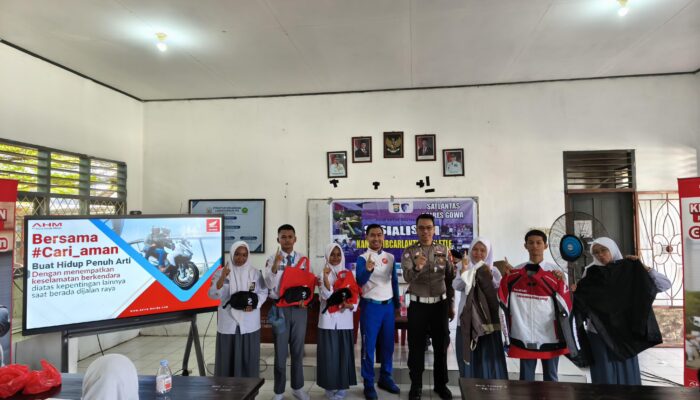 Asmo Sulsel Tanamkan Pentingnya Fokus dan Safety Check Berkendara di SMAN 9 Gowa