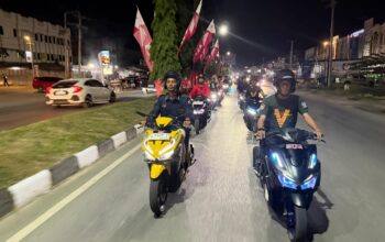 Asmo Sulsel Ajak Komunitas Honda Jelajahi Kendari Lewat Vario Night Ride