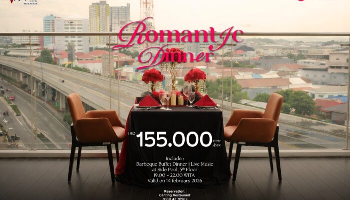 Vasaka Hotel Makassar Hadirkan Romantic Dinner BBQ All You Can Eat di Hari Valentine