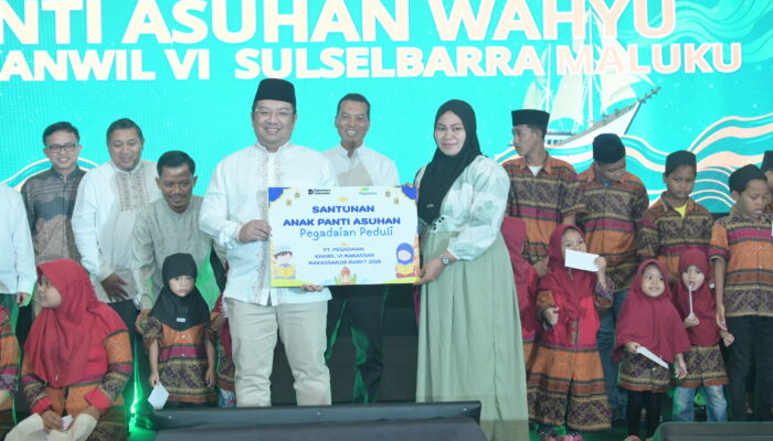 Pegadaian Kanwil VI SulselBarRa Maluku Santuni Anak Yatim dalam Kegiatan Safari Ramadhan