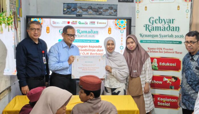 Literasi Keuangan Syariah Menjangkau Disabilitas, OJK Sulselbar Gelar Edukasi di SLB YPKCNI