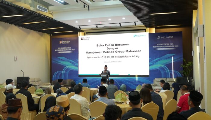 Pelindo Regional 4 Gelar Buka Puasa Bersama Pedagang Asongan di Pelabuhan Makassar