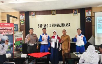 Asmo Sulsel Edukasi 50 Siswa SMPN 3 Sungguminasa Gowa, Tanamkan Kesadaran Safety Riding Sejak Dini