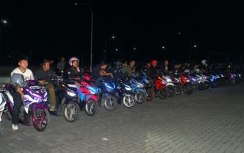 Asmo Sulsel Gelar Honda Jagoan Community Night Ride, Libatkan 300 Bikers di Makassar