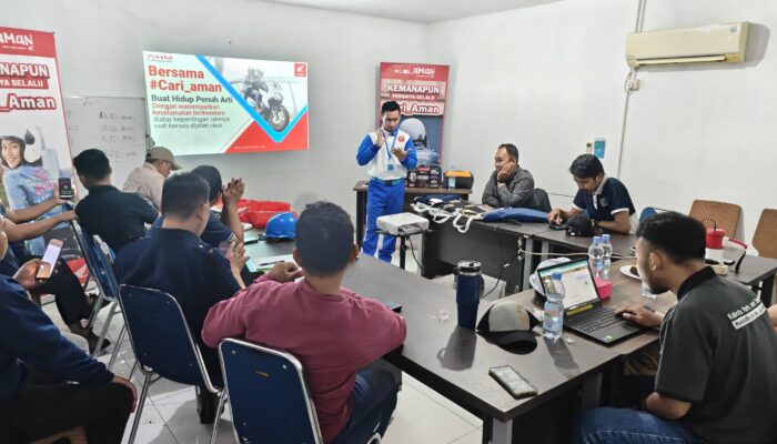 Asmo Sulsel Bekali Karyawan PT Kubota Makassar dengan Edukasi Safety Riding Lewat Sesi Teori dan Praktik
